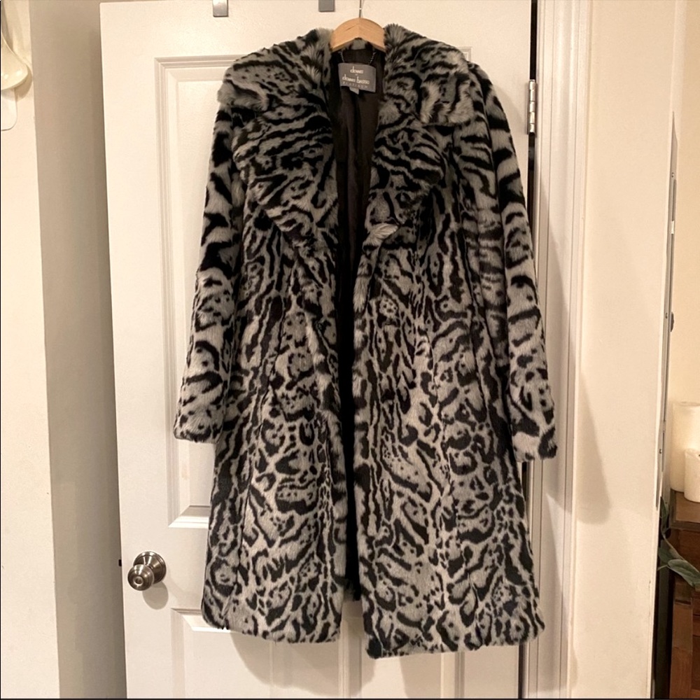 Faux fur coat in new condition!